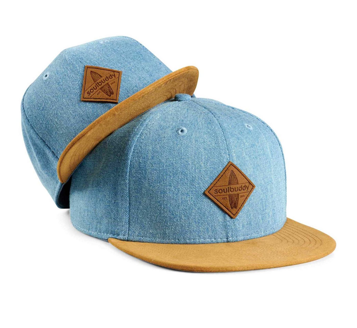 Soulbuddy Baseball Cap 2er-Set Partnerlook-Set, Geschenk für Eltern, Geschenk Papa Mama (Set = 1x Eltern Cap + 1x Kinder Cap, Identisches Partnerlook-Set) von Soulbuddy