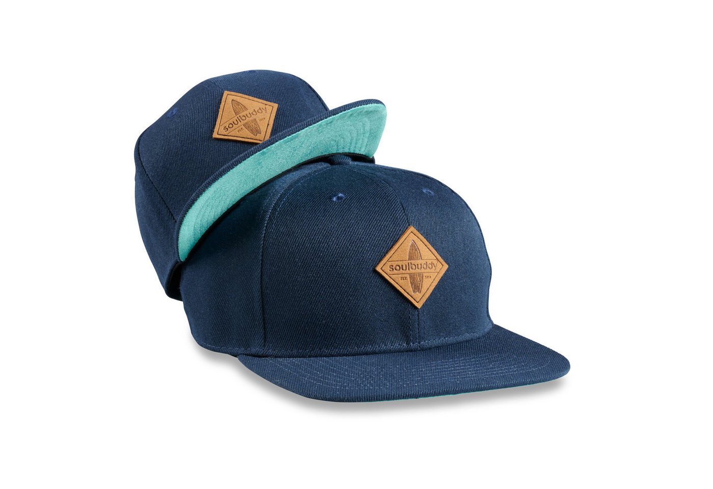 Soulbuddy Baseball Cap 2er-Set Partnerlook-Set, Geschenk für Eltern, Geschenk Papa Mama (Set = 1x Eltern Cap + 1x Kinder Cap, Identisches Partnerlook-Set) von Soulbuddy