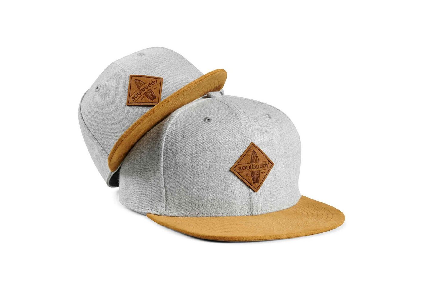 Soulbuddy Baseball Cap 2er-Set Partnerlook-Set, Geschenk für Eltern, Geschenk Papa Mama (Set = 1x Eltern Cap + 1x Kinder Cap, Identisches Partnerlook-Set) von Soulbuddy