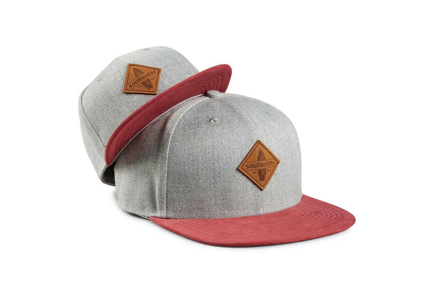 Soulbuddy Baseball Cap 2er-Set Partnerlook-Set, Geschenk für Eltern, Geschenk Papa Mama (Set = 1x Eltern Cap + 1x Kinder Cap, Identisches Partnerlook-Set) von Soulbuddy