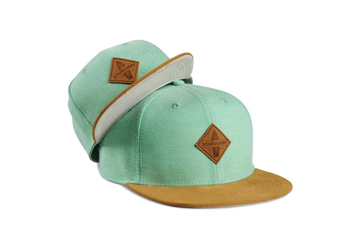 Soulbuddy Baseball Cap 2er-Set Partnerlook-Set, Geschenk für Eltern, Geschenk Papa Mama (Set = 1x Eltern Cap + 1x Kinder Cap, Identisches Partnerlook-Set) von Soulbuddy