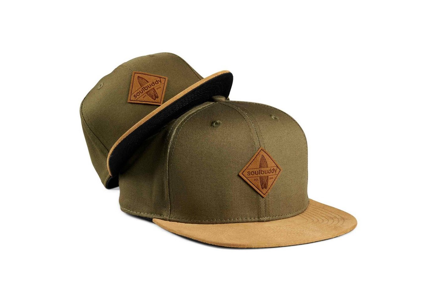 Soulbuddy Baseball Cap 2er-Set Partnerlook-Set, Geschenk für Eltern, Geschenk Papa Mama (Set = 1x Eltern Cap + 1x Kinder Cap, Identisches Partnerlook-Set) von Soulbuddy