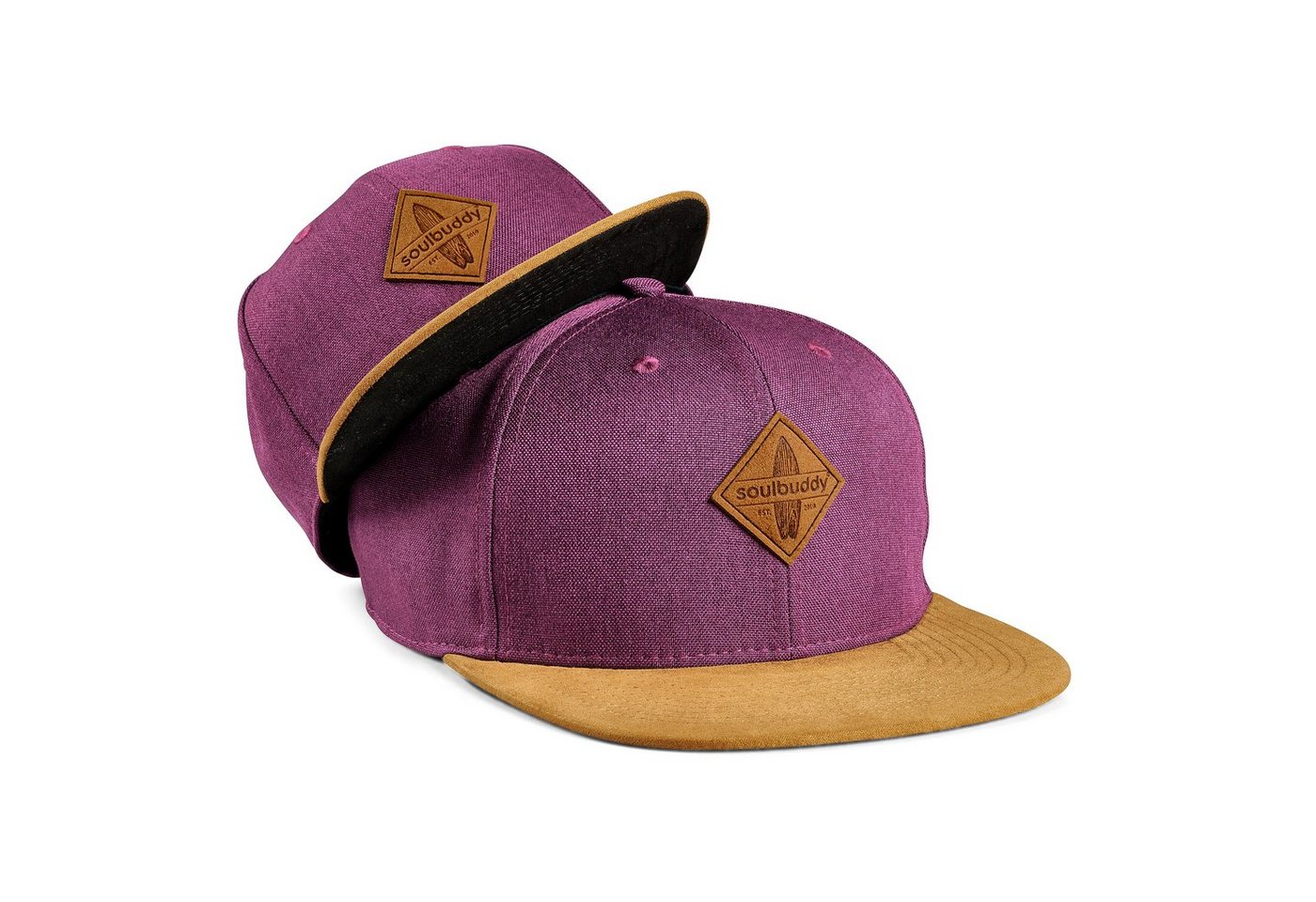Soulbuddy Baseball Cap 2er-Set Partnerlook-Set, Geschenk für Eltern, Geschenk Papa Mama (Set = 1x Eltern Cap + 1x Kinder Cap, Identisches Partnerlook-Set) von Soulbuddy
