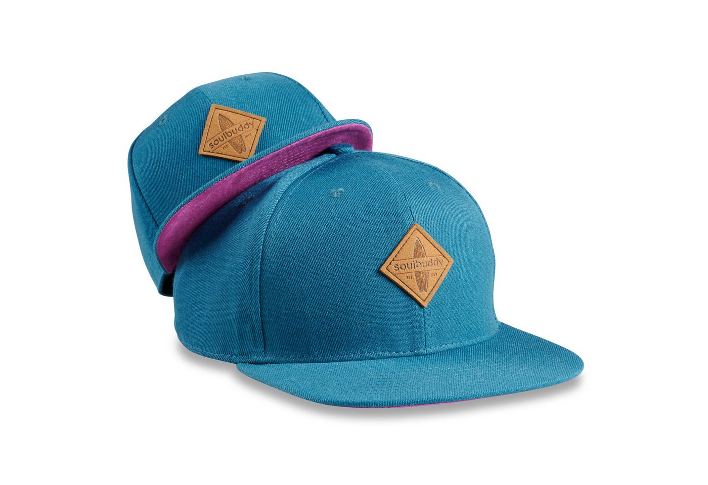 Soulbuddy Baseball Cap 2er-Set Partnerlook-Set, Geschenk für Eltern, Geschenk Papa Mama (Set = 1x Eltern Cap + 1x Kinder Cap, Identisches Partnerlook-Set) von Soulbuddy