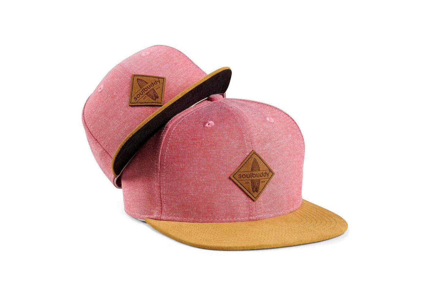 Soulbuddy Baseball Cap 2er-Set Partnerlook-Set, Geschenk für Eltern, Geschenk Papa Mama (Set = 1x Eltern Cap + 1x Kinder Cap, Identisches Partnerlook-Set) von Soulbuddy