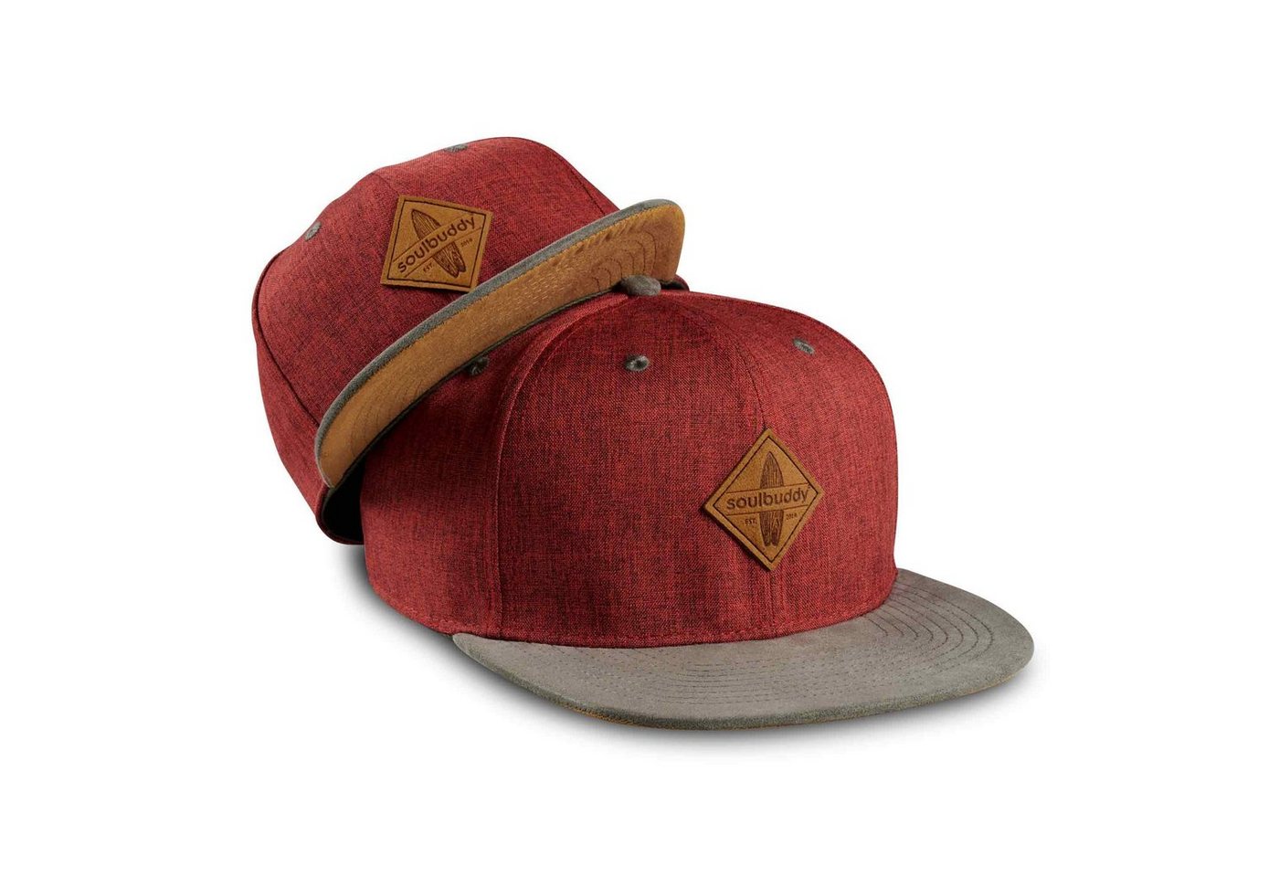 Soulbuddy Baseball Cap 2er-Set Partnerlook-Set, Geschenk für Eltern, Geschenk Papa Mama (Set = 1x Eltern Cap + 1x Kinder Cap, Identisches Partnerlook-Set) von Soulbuddy