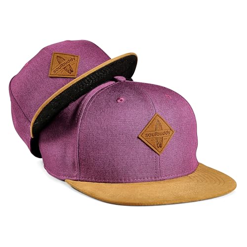 Soulbuddy Cap Damen Cap Kinder – 2er-Set Familien Outfit Set – Muttertagsgeschenk – Geschenke zum Muttertag – Mama Geschenk – Lila – One Size und Kids L von Soulbuddy