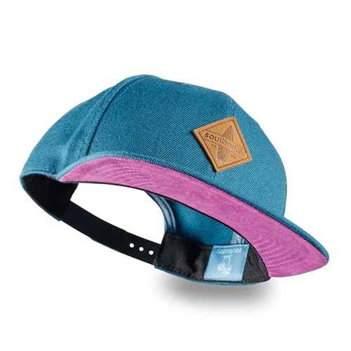 Soulbuddy Kappe Herren Cap Damen – Cap Herren – Basecap Herren – Baseball Caps für Herren – Caps Männer – Mütze Herren – Urlaub Must Haves – One Size – Unisex – Petrol-Lila von Soulbuddy