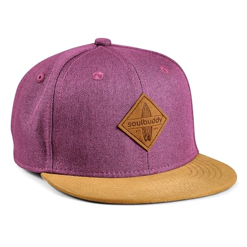 Soulbuddy Kinder Cap – Unisex Kinderkappe – Schirmmütze für Jungen & Mädchen – Trendiger Sonnenhut für Outdoor & Freizeit Lila – Größe S von Soulbuddy