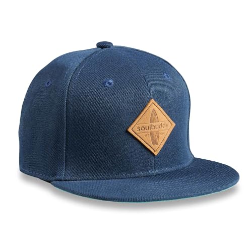Soulbuddy Kinder Cap – Unisex Kinderkappe – Schirmmütze für Jungen & Mädchen – Trendiger Sonnenhut für Outdoor & Freizeit Blau-Türkis – Größe S von Soulbuddy