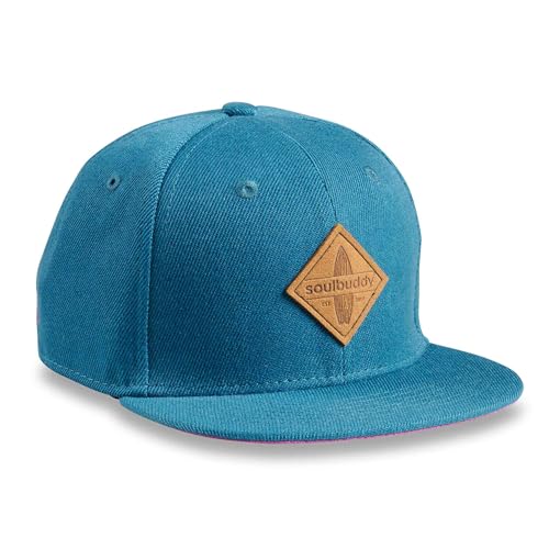 Soulbuddy Kinder Cap – Unisex Kinderkappe – Schirmmütze für Jungen & Mädchen – Trendiger Sonnenhut für Outdoor & Freizeit Petrol-Lila – Größe S von Soulbuddy