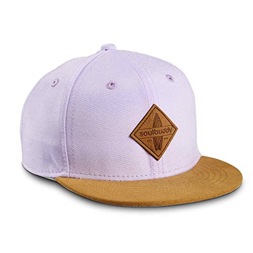 Soulbuddy Kinder Cap – Unisex Kinderkappe – Schirmmütze für Jungen & Mädchen – Trendiger Sonnenhut für Outdoor & Freizeit Flieder – Größe M von Soulbuddy
