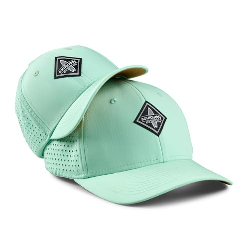 Soulbuddy Snapback Cap Sports Cap – 2er-Set Familien Outfit Set – Cap Herren Cap Damen Cap Kinder – Atmungsaktiv – Schnelltrocknend – Light Mint – One Size und Kids M von Soulbuddy