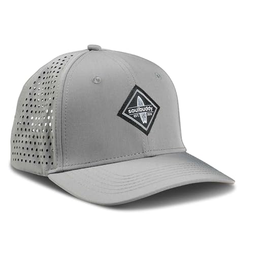 Soulbuddy Sport Sonnenhut Kinder Cap – Cappy Jungen Mädchen – Basecap Kids – Snapback Cap Kleinkinder – 2 Größen verfügbar – Light Grey – Größe M von Soulbuddy