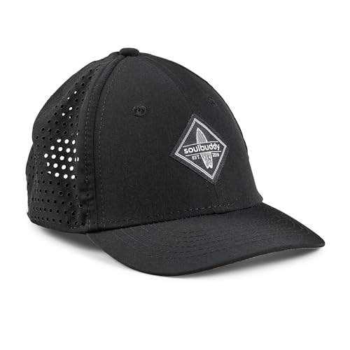 Soulbuddy Sport Sonnenhut Kinder Cap Kinder – Cappy Kinder Jungen Mädchen – Basecap Kinder – Snapback Cap Kinder – 2 Größen verfügbar – Midnight Black – Größe M von Soulbuddy