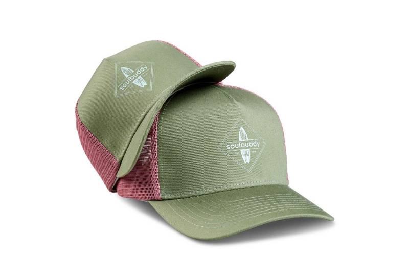 Soulbuddy Trucker Cap Partnerlook 2er-Set, Mini Me Set, Weihnachtsgeschenk für Eltern (Set = 1x Eltern Trucker Cap + 1x Kinder Trucker Cap, Größenverstellbar) von Soulbuddy