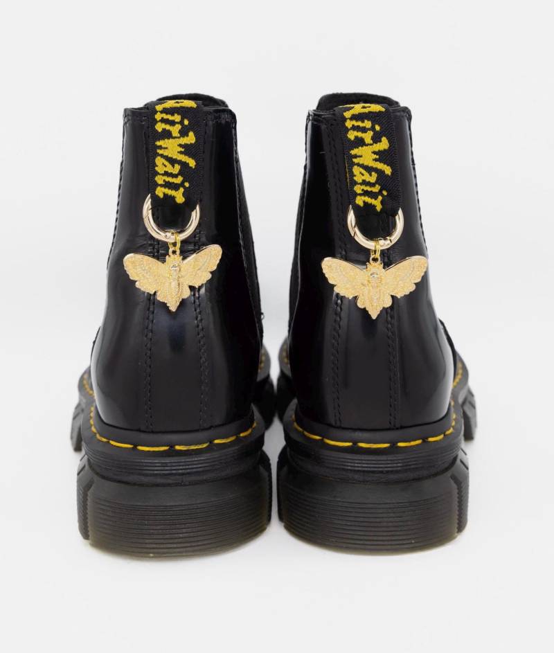 Gold Motte Doc Martens Charms, Punk Stiefel Accessoires von SouleCharms