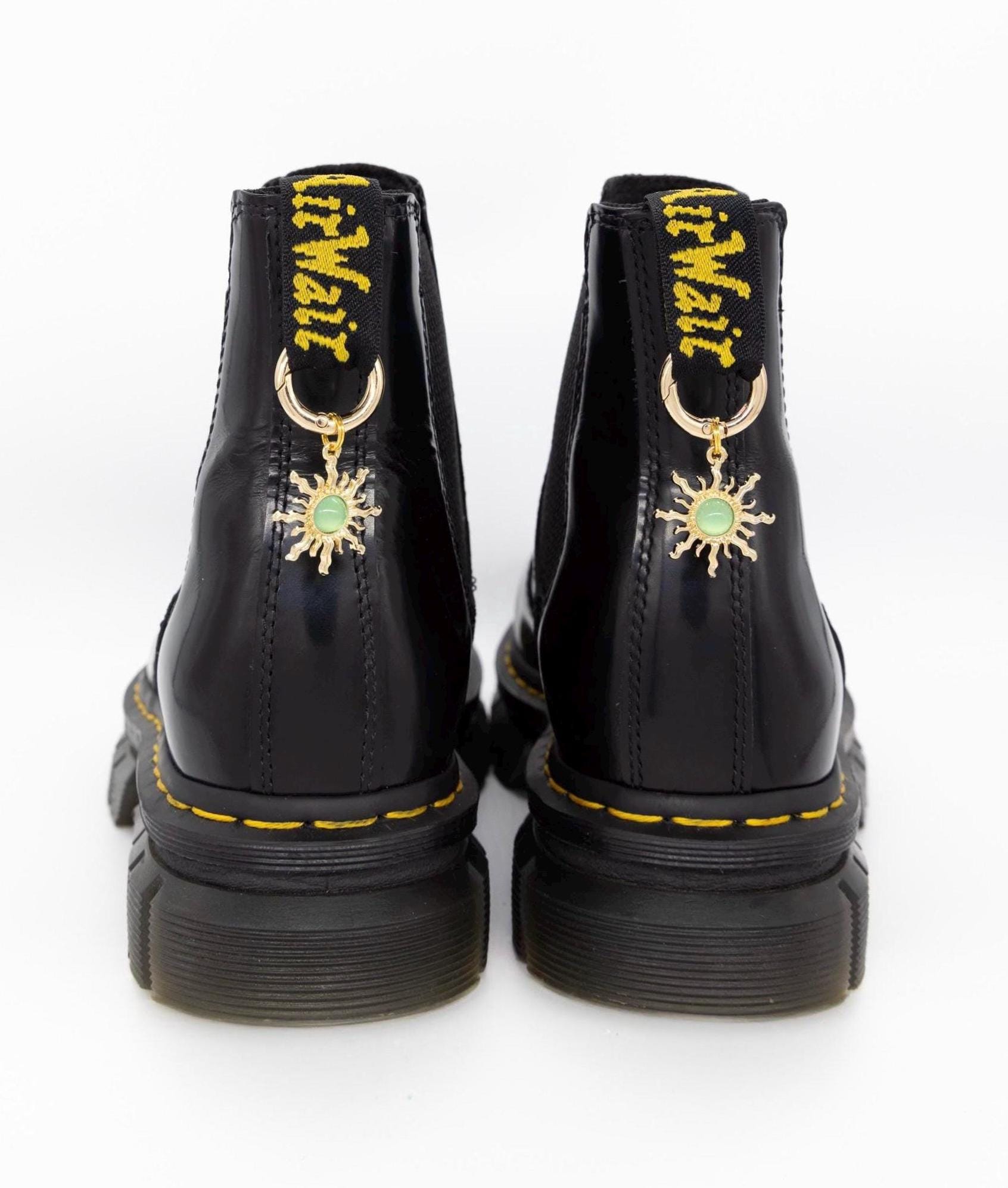 Gold Sun Boot Charms, Punk Schuhzubehör von SouleCharms