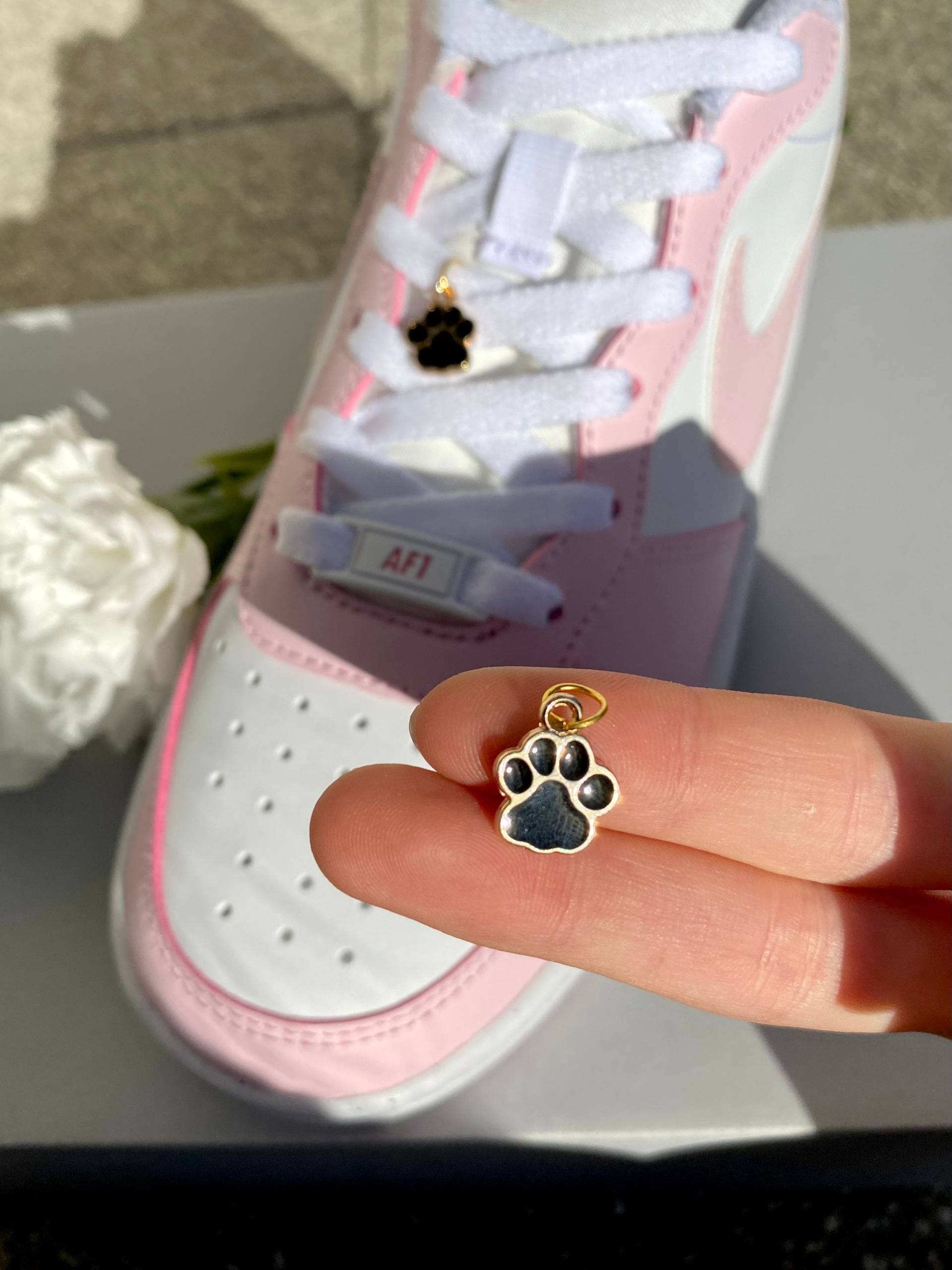 Schuh Anhänger Hund, Schnürsenkel Dekoration, Charms Pfote, Schuhanhänger, Schuhkette, Ketten Anhänger, Tier, Schnürsenkel, Air Force 1 von SouleCharms