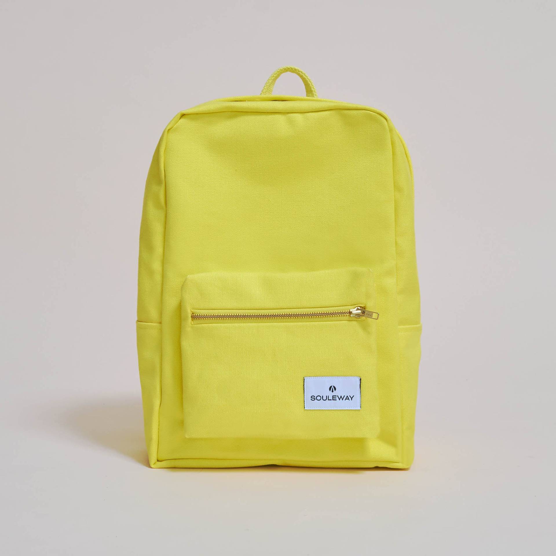 SOULEWAY - Casual Backpack, Rucksack, 12 Liter Volumen, Laptopfach 13 Zoll, Made in Germany, Handgepäck, vegan, wasserabweisend, Bright Lemon von Souleway