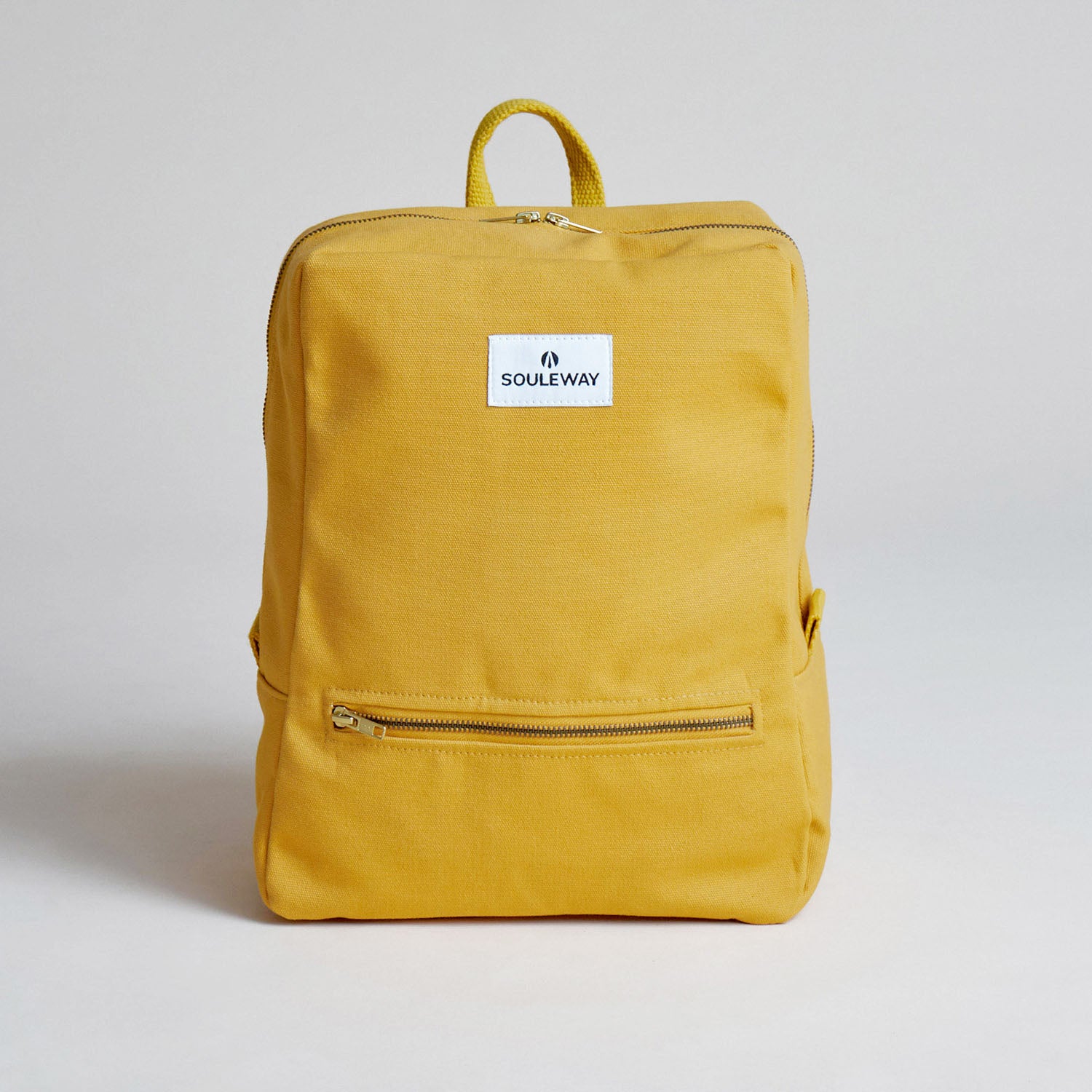 SOULEWAY - Daypack Rucksack, 12 Liter Volumen, Laptopfach 13 Zoll, Made in Germany, Handgepäck, vegan, wasserabweisend, Mustard Yellow von Souleway