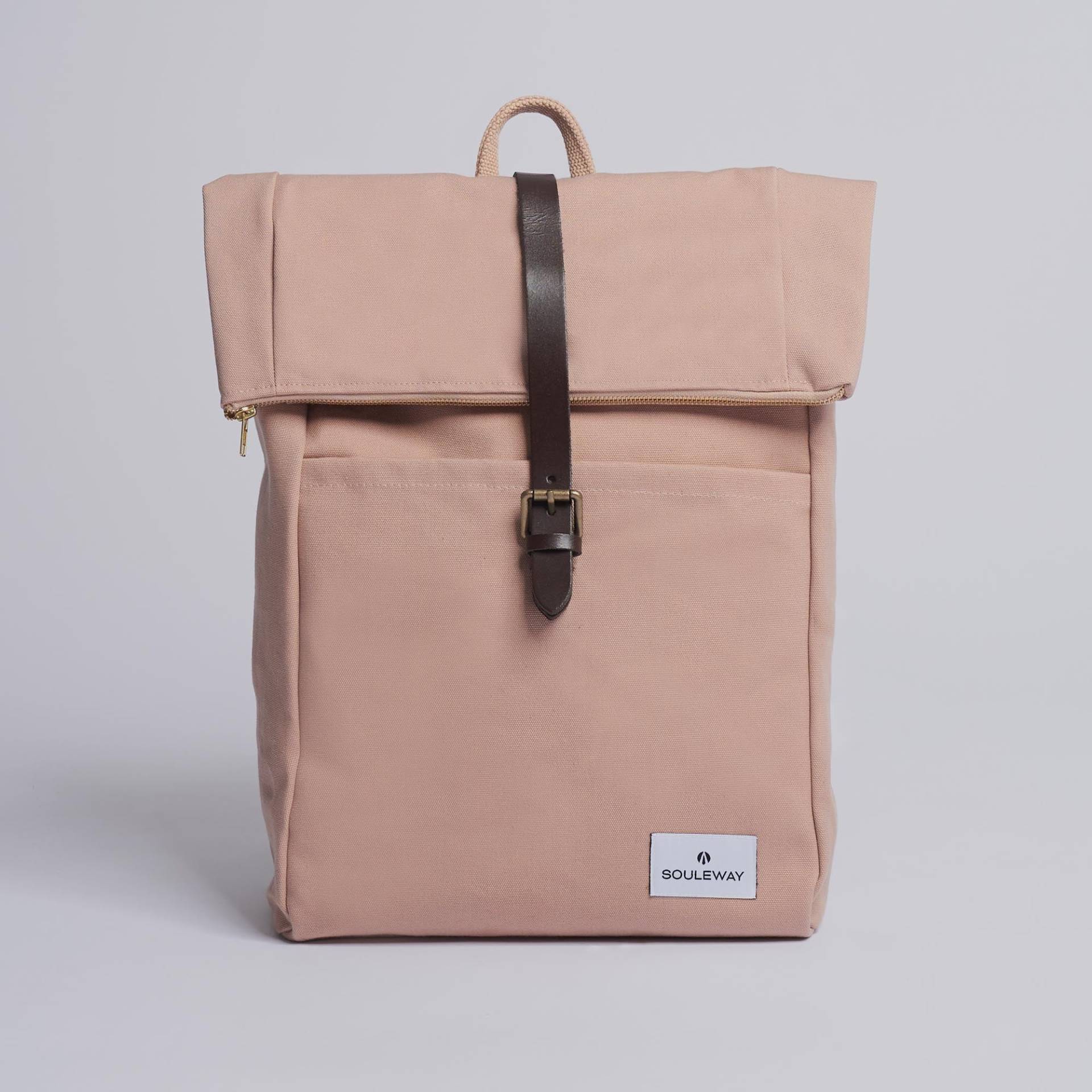 SOULEWAY - Foldtop Rolltop Rucksack L, Damen & Herren, groß, rose von Souleway