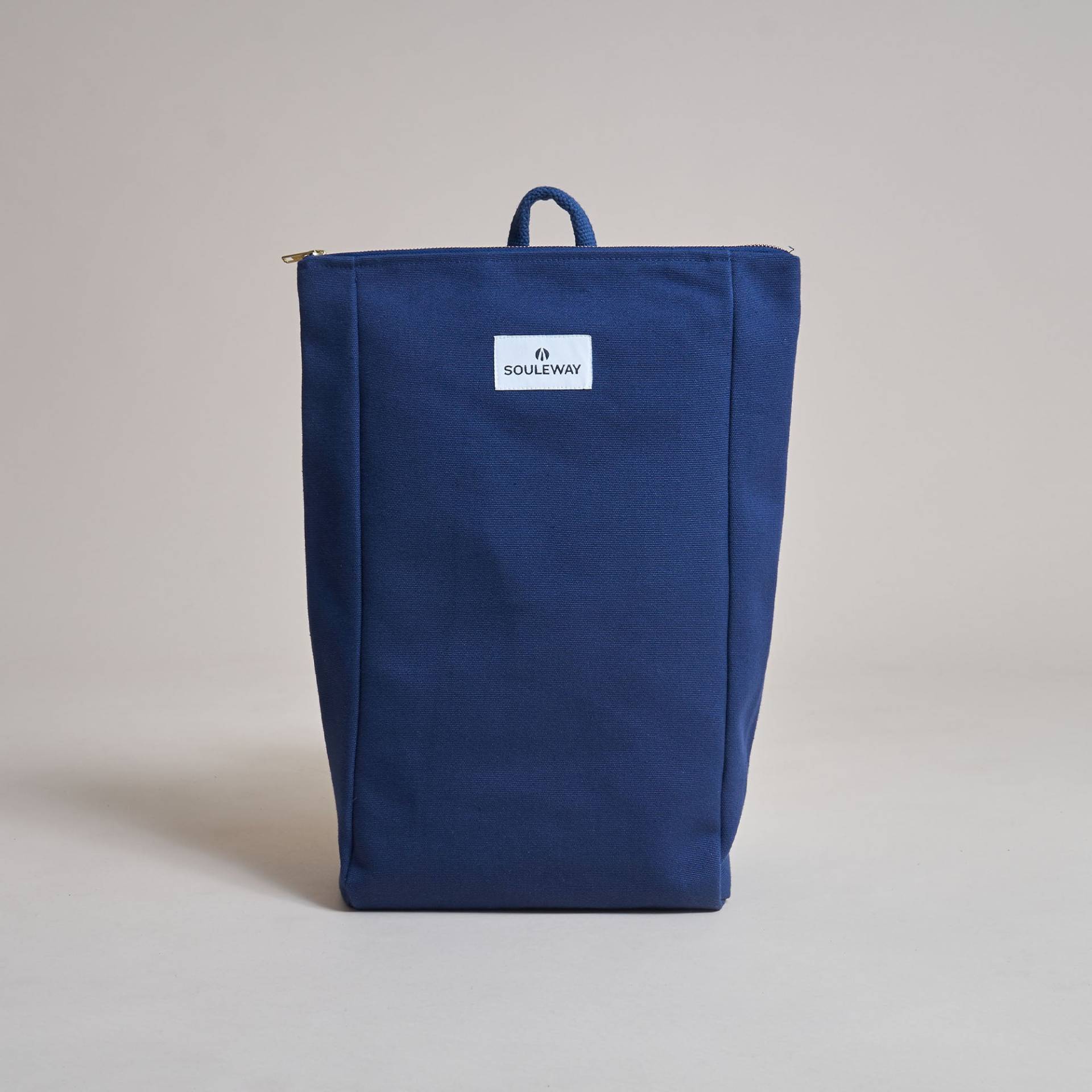SOULEWAY - Simple Backpack L, Rucksack, 15 Liter Volumen, Laptopfach 13 Zoll, Made in Germany, Handgepäck, vegan, wasserabweisend, Navy Blue von Souleway