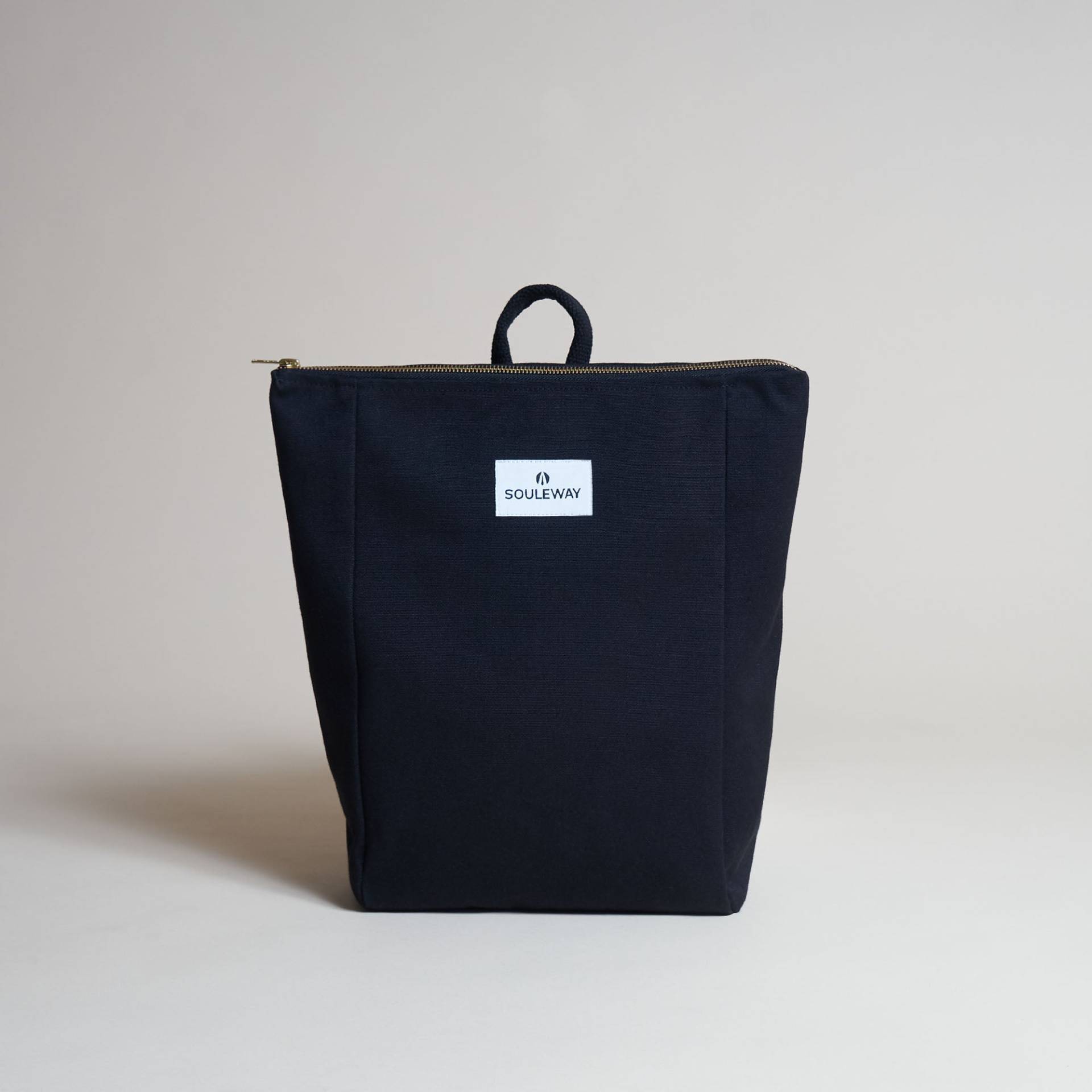 SOULEWAY - Simple Backpack S, Rucksack, 9 Liter Volumen, Laptopfach 13 Zoll, Made in Germany, Handgepäck, vegan, wasserabweisend, Night Black von Souleway