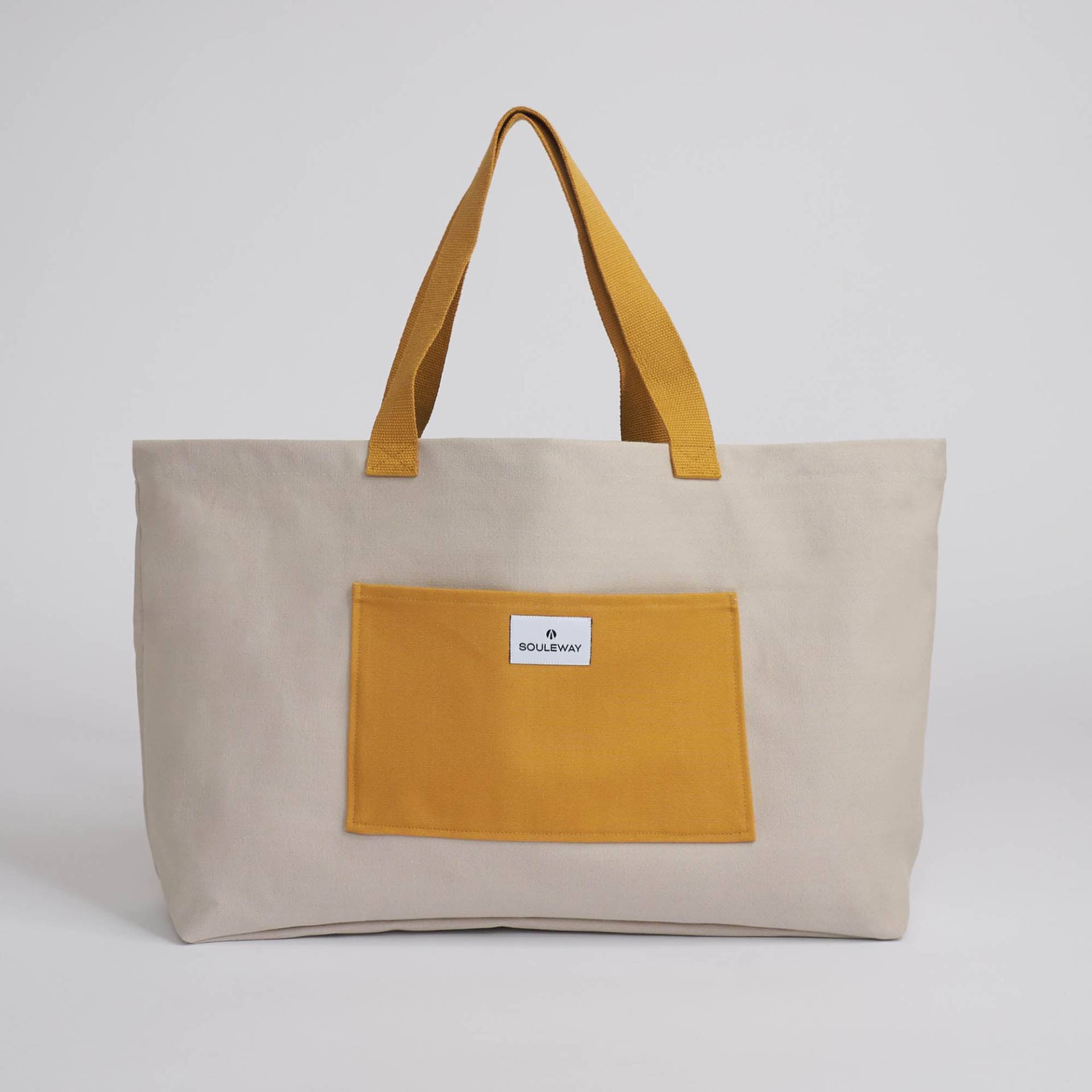 Shopper - Tasche vegan - Damen - sand/mustard von Souleway