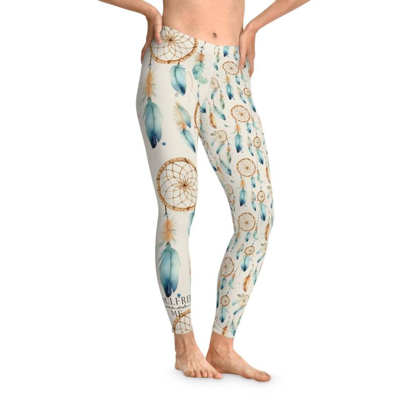 Bohemian Dreamcatcher Yoga Leggings Chic Activewear For Festivals, Lounging & Fitness von Soulfreeme