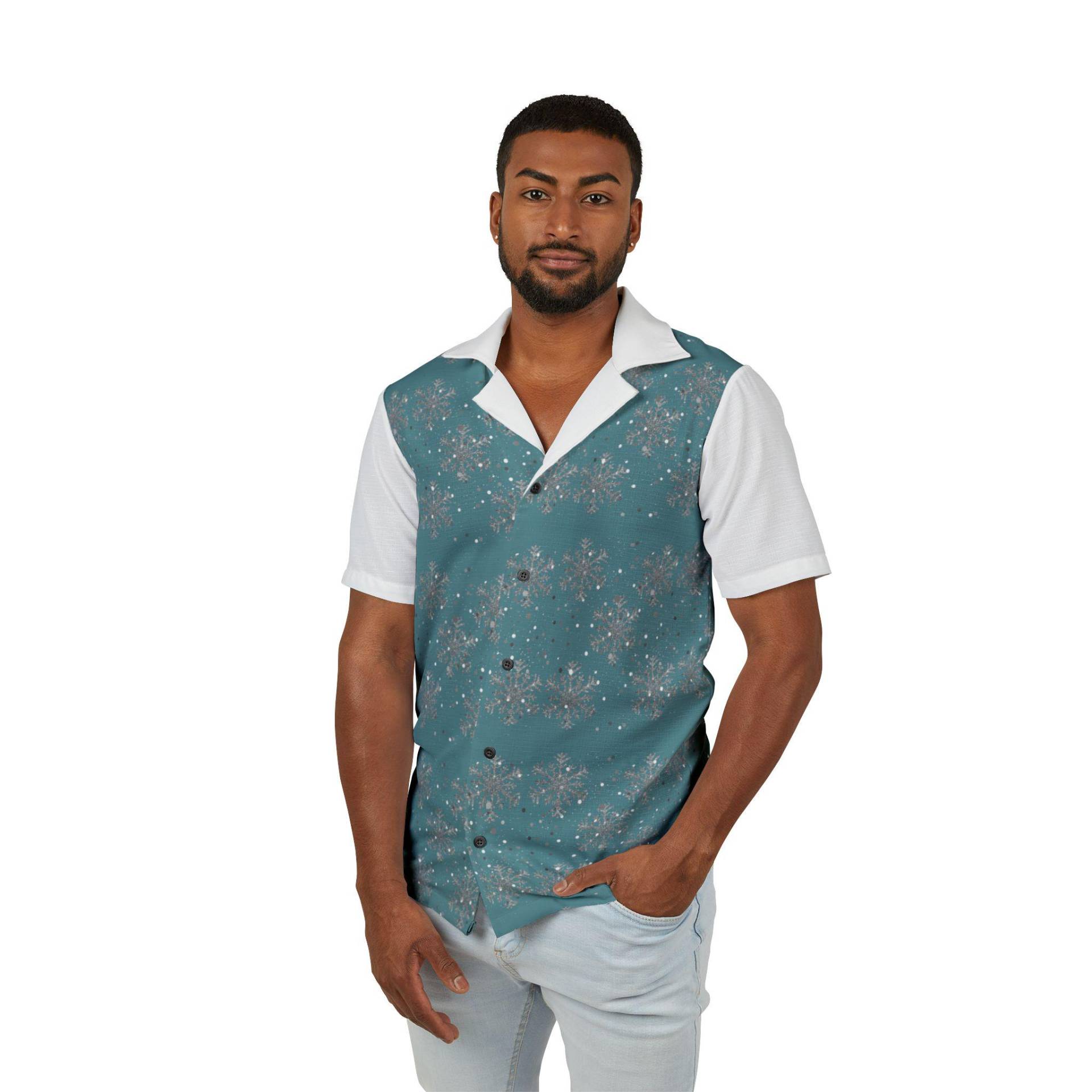 Tropical Men's Hawaiian Camp Shirt, Perfect For Beach Vacations, Summer Parties, Luau Events, Casual Outings, Relaxed Style von Soulfreeme