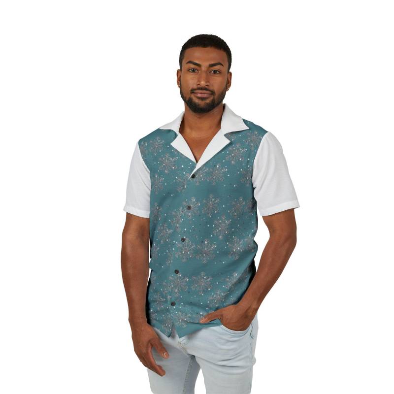 Tropical Men's Hawaiian Camp Shirt, Perfect For Beach Vacations, Summer Parties, Luau Events, Casual Outings, Relaxed Style von Soulfreeme