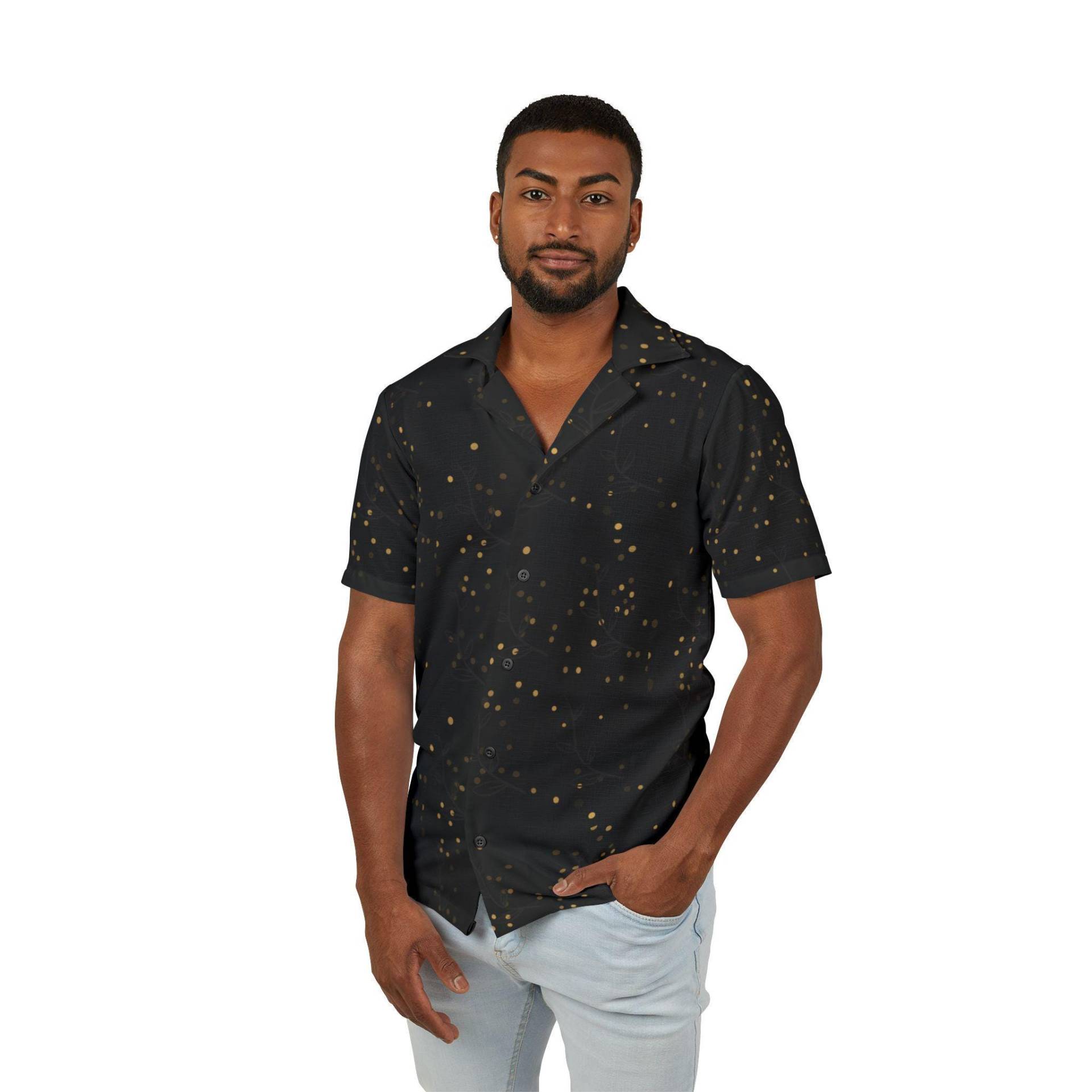 stylish Men's Hawaiian Camp Shirt, Relaxed Summer Fashion, Tropical Vibe, Perfect For Beach Days, Parties, & Casual Outings von Soulfreeme