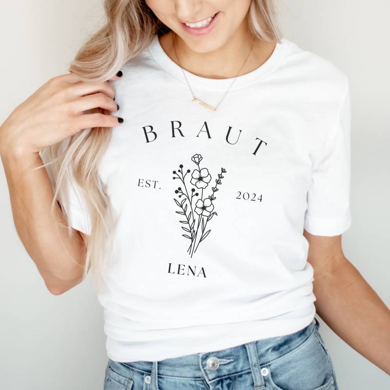 Jga Shirt Team Bride To Be Personalisiert Text Custom Name Bachelorette Tshirt von SoulgoodiesDesigns