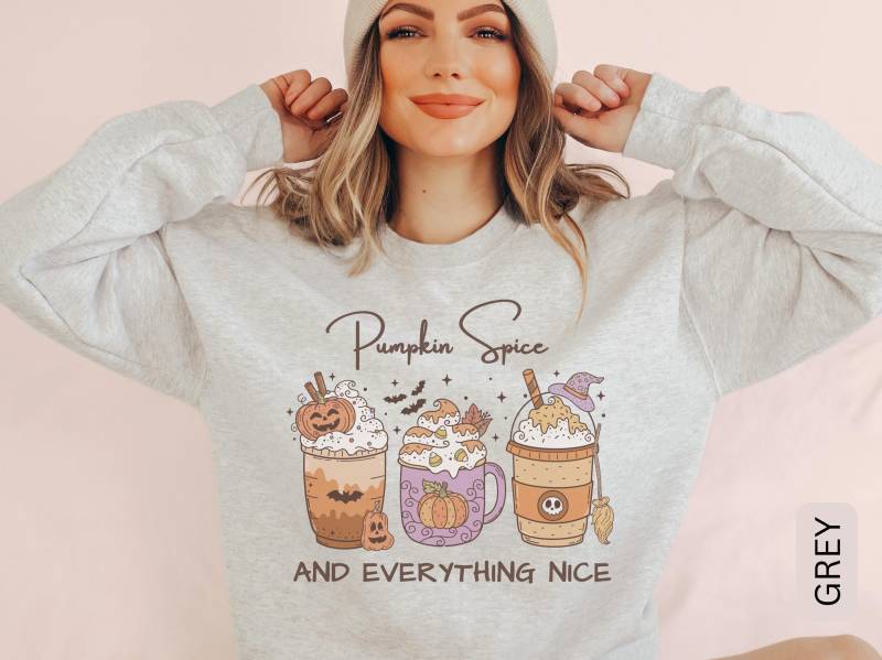 Sweatshirt Pumpkin Spice Coffee Pullover Latte Lover Herbst von SoulgoodiesDesigns