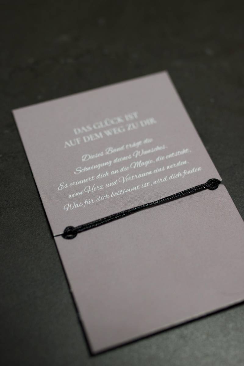 Glücksarmband "Schwarz - Hoffnung & Kraft" Glücksarmband "Schwarz - Hoffnung & Kraft" von Souliina