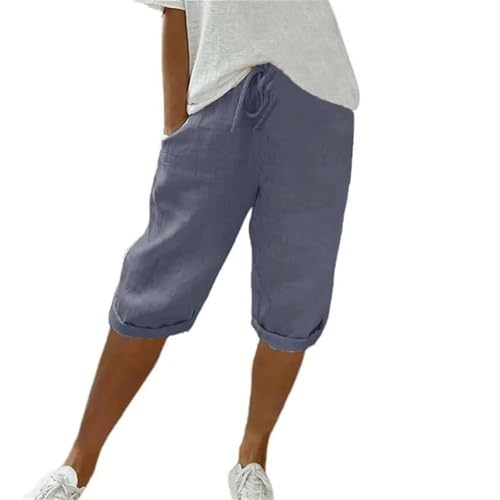 Soulolo Sommerhose Kurze Damen 3/4 Baumwolle ShortsSommer Einfarbig Kurze Hose Bequeme Caprihose Strandhose Casual Hohe Taille Pants Mit Kordelzug Soulolo Sommerhose Kurze Damen 3/4 Baumwolle ShortsSommer Einfarbig Kurze Hose Bequeme Caprihose Strandhose Casual Hohe Taille Pants Mit Kordelzug von Soulolo