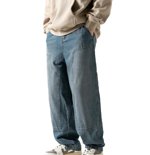 Soulolo Herren Jeans Baggy Hip Hop Jeanshose Straight Leg Jeans Casual Vintage Denim Hosen Y2K Jeans Teenager Hose Jeans Harajuku Denim Pants Soulolo Herren Jeans Baggy Hip Hop Jeanshose Straight Leg Jeans Casual Vintage Denim Hosen Y2K Jeans Teenager Hose Jeans Harajuku Denim Pants von Soulolo