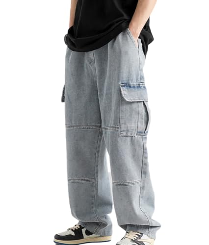 Soulolo Herren Jeans Baggy Hip Hop Jeanshose Straight Leg Jeans Casual Vintage Denim Hosen Y2K Jeans Teenager Hose Jeans Harajuku Denim Pants Soulolo Herren Jeans Baggy Hip Hop Jeanshose Straight Leg Jeans Casual Vintage Denim Hosen Y2K Jeans Teenager Hose Jeans Harajuku Denim Pants von Soulolo