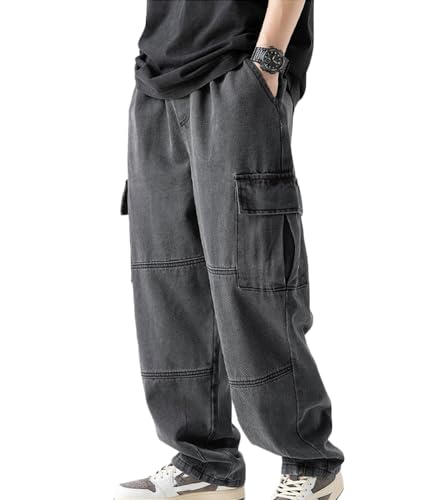 Soulolo Herren Jeans Baggy Hip Hop Jeanshose Straight Leg Jeans Casual Vintage Denim Hosen Y2K Jeans Teenager Hose Jeans Harajuku Denim Pants Soulolo Herren Jeans Baggy Hip Hop Jeanshose Straight Leg Jeans Casual Vintage Denim Hosen Y2K Jeans Teenager Hose Jeans Harajuku Denim Pants von Soulolo