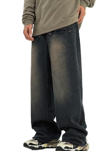 Soulolo Herren Jeans Baggy Hip Hop Jeanshose Straight Leg Jeans Casual Vintage Denim Hosen Y2K Jeans Teenager Hose Jeans Harajuku Denim Pants Soulolo Herren Jeans Baggy Hip Hop Jeanshose Straight Leg Jeans Casual Vintage Denim Hosen Y2K Jeans Teenager Hose Jeans Harajuku Denim Pants von Soulolo