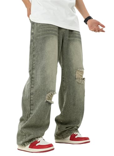 Soulolo Herren Jeans Baggy Hip Hop Jeanshose Straight Leg Jeans Casual Vintage Denim Hosen Y2K Jeans Teenager Hose Jeans Harajuku Denim Pants Soulolo Herren Jeans Baggy Hip Hop Jeanshose Straight Leg Jeans Casual Vintage Denim Hosen Y2K Jeans Teenager Hose Jeans Harajuku Denim Pants von Soulolo