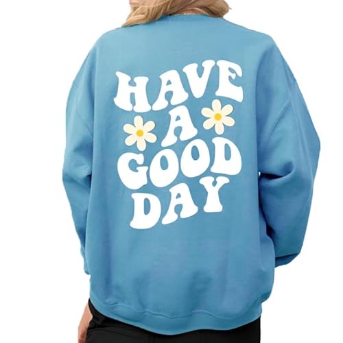 Soulolo Hoodie Damen Oversize Backprint Pullover Y2K Pullover Aufdruck Casual Hoodie Sweatshirt mit Kapuze Langarmshirt Kapuzenpullover Hoodies von Soulolo
