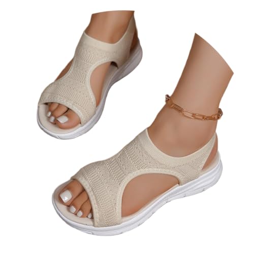 Soulolo Sandalen Damen Sommer Breite Füße Orthopädische Schuhe Strandsandaletten Flach Sandaletten Open Toe Barfuss Sandalette Casual Sport Soulolo Sandalen Damen Sommer Breite Füße Orthopädische Schuhe Strandsandaletten Flach Sandaletten Open Toe Barfuss Sandalette Casual Sport von Soulolo