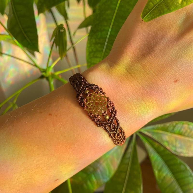 Blume Des Lebens Makramee Armband Blume Des Lebens Makramee Armband von SoulpiecesbyAmelie