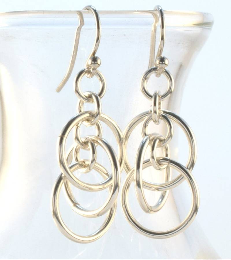 Ea503 - Sterling "Cascade' Ohrringe von SoulsJourneyJewelry