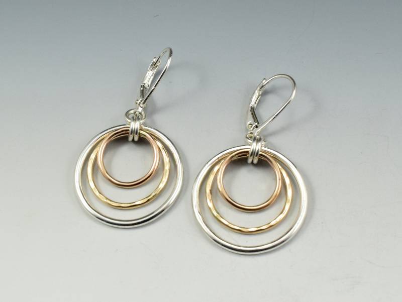 Ea602 - Tricolor "Halo' Ohrringe von SoulsJourneyJewelry