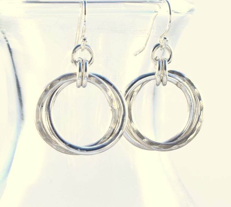 Ea616A - Sterling Doppel Link Ohrringe Klein von SoulsJourneyJewelry