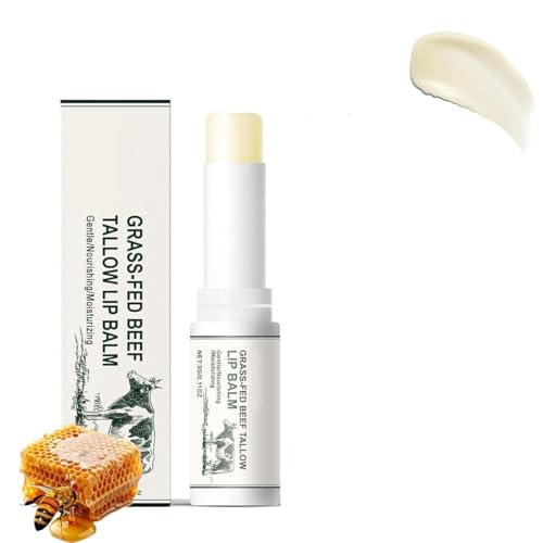 Beef Tallow Lip Balm, Natural Beef Tallow, Moisturizing Tallow Lip Balm, Organic Grass Fed Tallow Balm, Nourishing and Soothing (1) von Soumiey