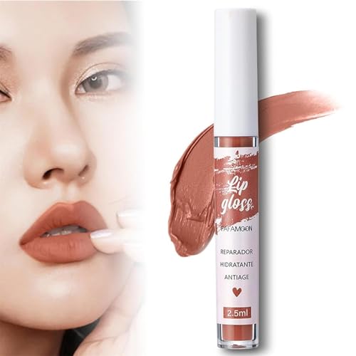 FAFAMOON Single Stick Non-Stick Cup Matte Mist Velvety Lip Gloss,Lip Glaze,Non-stick Cup Lip Glaze,Long Lasting Lip Gloss 24 Hour Waterproof Non Sticky (02#) von Soumiey